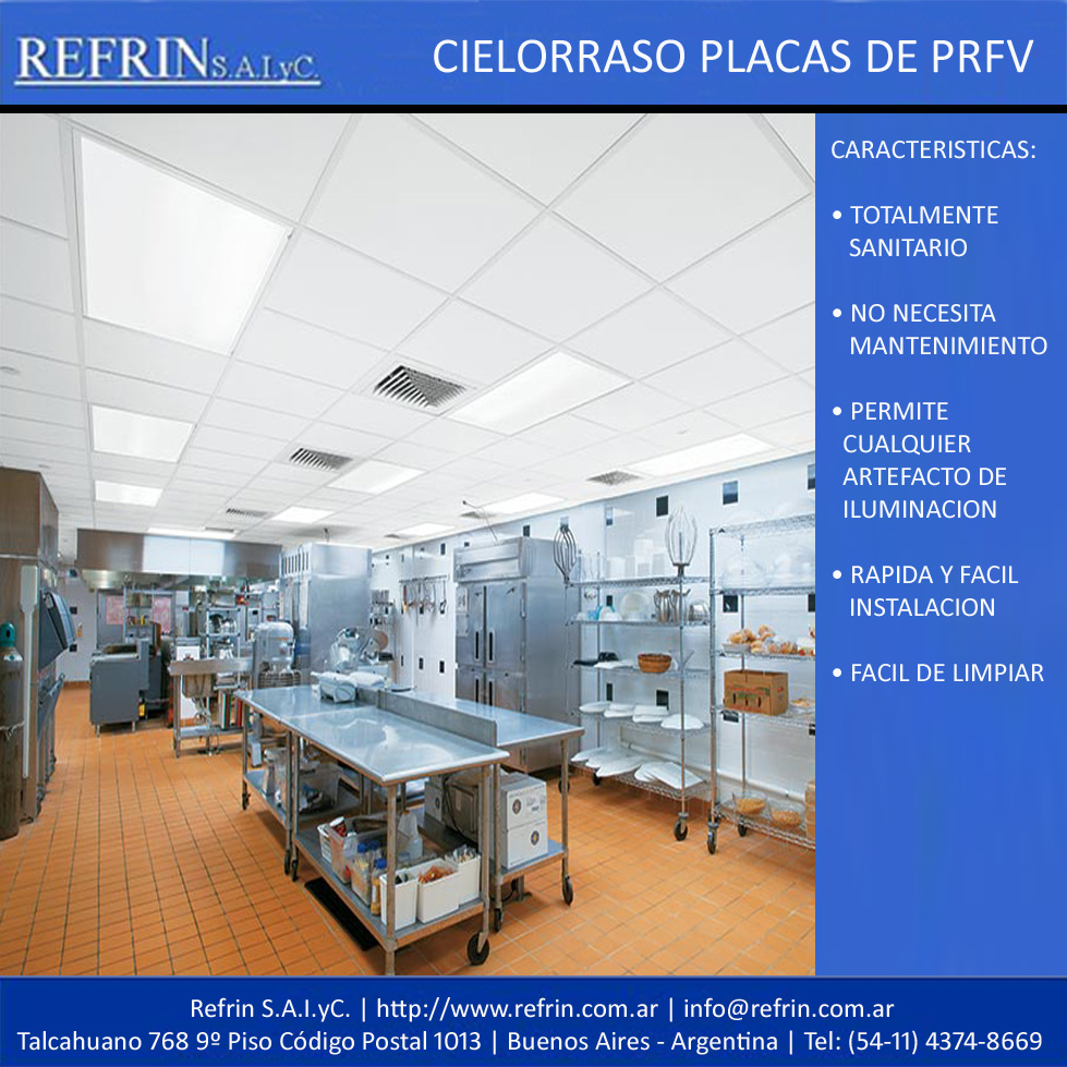 Flyer Cielorraso PRFV